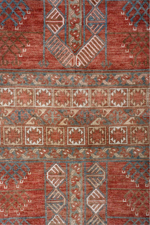 Antique Afghan Area Rug (4' x 7')